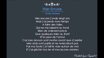 Aznavour 100 'Hier encore' - matineeconcert