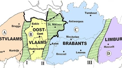 De regenboog van de Vlaamse dialecten